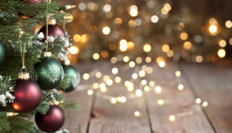 Christmas Tree and twinkle lights