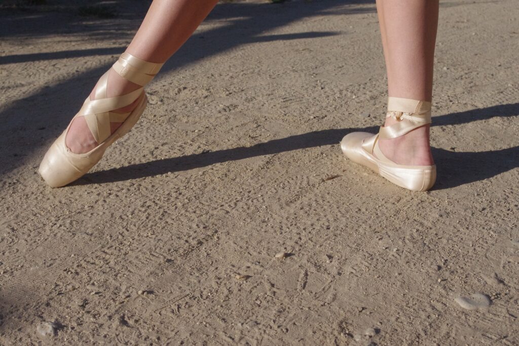 ballet on dirt road