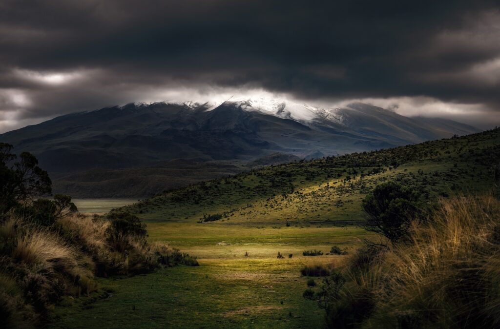 valley at dusk