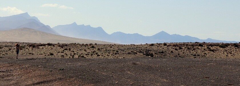 woman alone in the desert